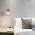 Bela Glass Globe Pendant Light | Adjustable Height, Amber & Smoke Grey