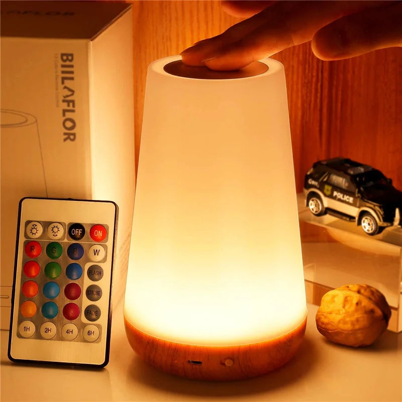 Glowino - Portable Night Light with 13 Colors and Touch Control