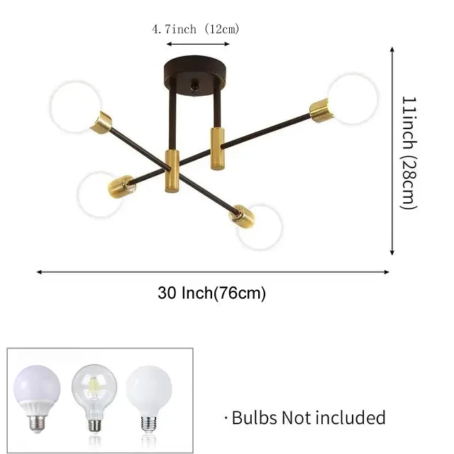 Draxion - Industrial Retro Ceiling Lamp E27
