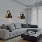 Bela Wall Light | Solid Wood & Iron, Soft Illumination