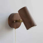 Bello Wall Lamp | Adjustable Spotlight, Solid Walnut & Brass