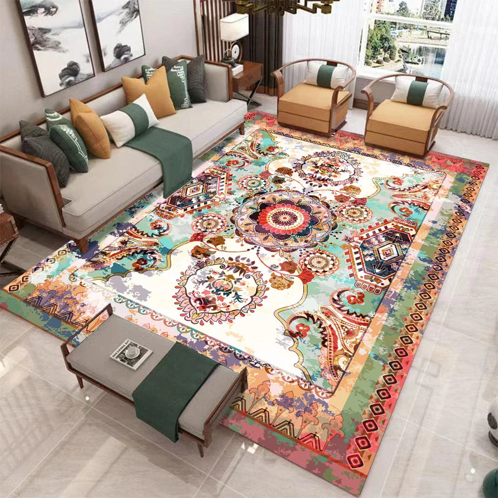 Vandir - Retro Large Non-Slip Washable Soft Rug