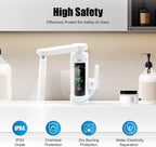 Deluvia - Electric Rotating Kitchen Faucet with Flow Heater and LED Temperature Display 3 kW