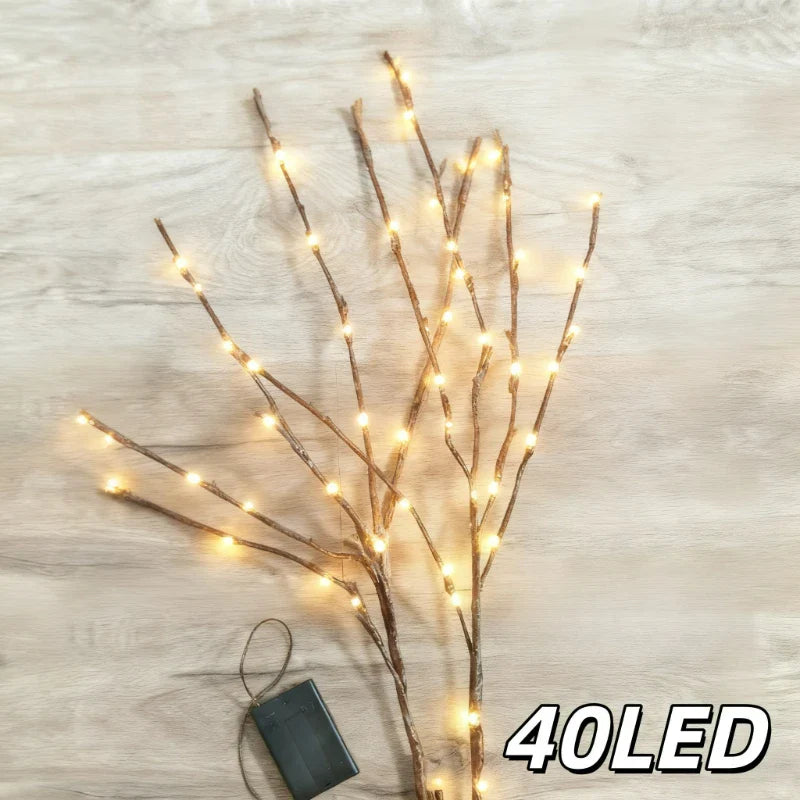 Elaren – Flexible LED Tree Branch Lamp on Battery with 20–60 Light Points