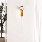 Bela Wall Lamp | French Wabi-Sabi Design with Solid Wood & Travertine