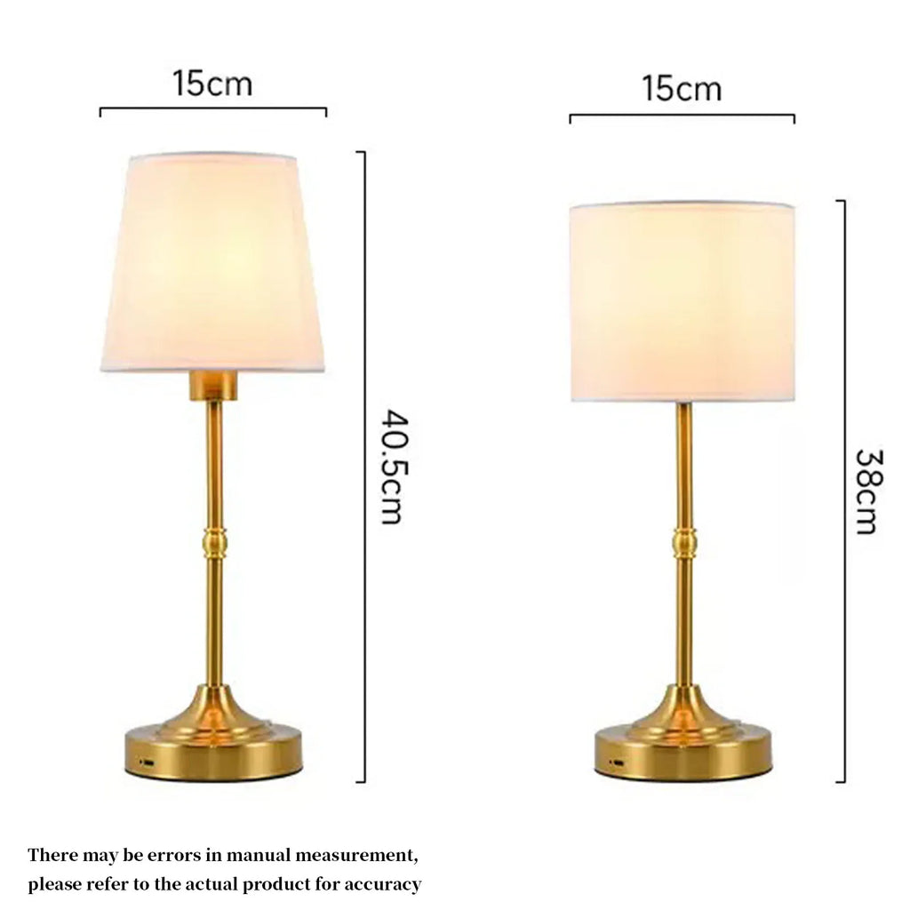 Aurelia - Wireless Table Lamp with Rechargeable Battery and Touch Brightness Control