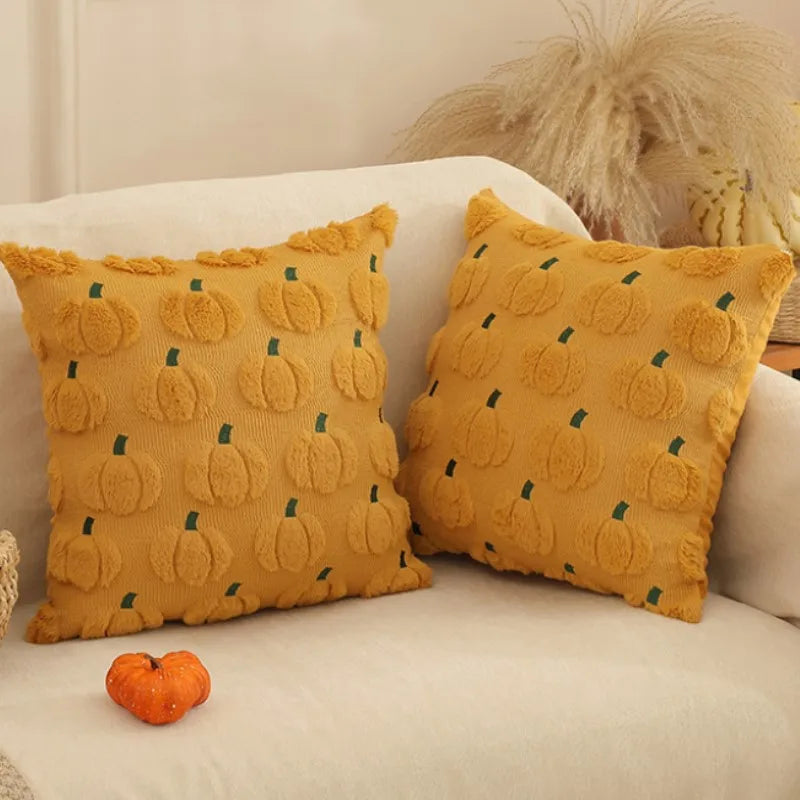 Caveron - Plush Pumpkin Decorative Pillow Cover 45x45cm
