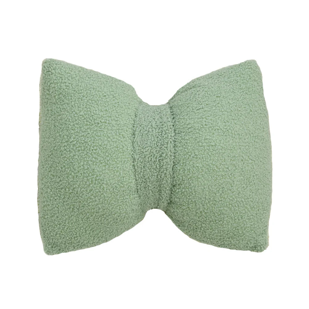 Marivelle - Plush Bow Decorative Pillow With Filling Plain