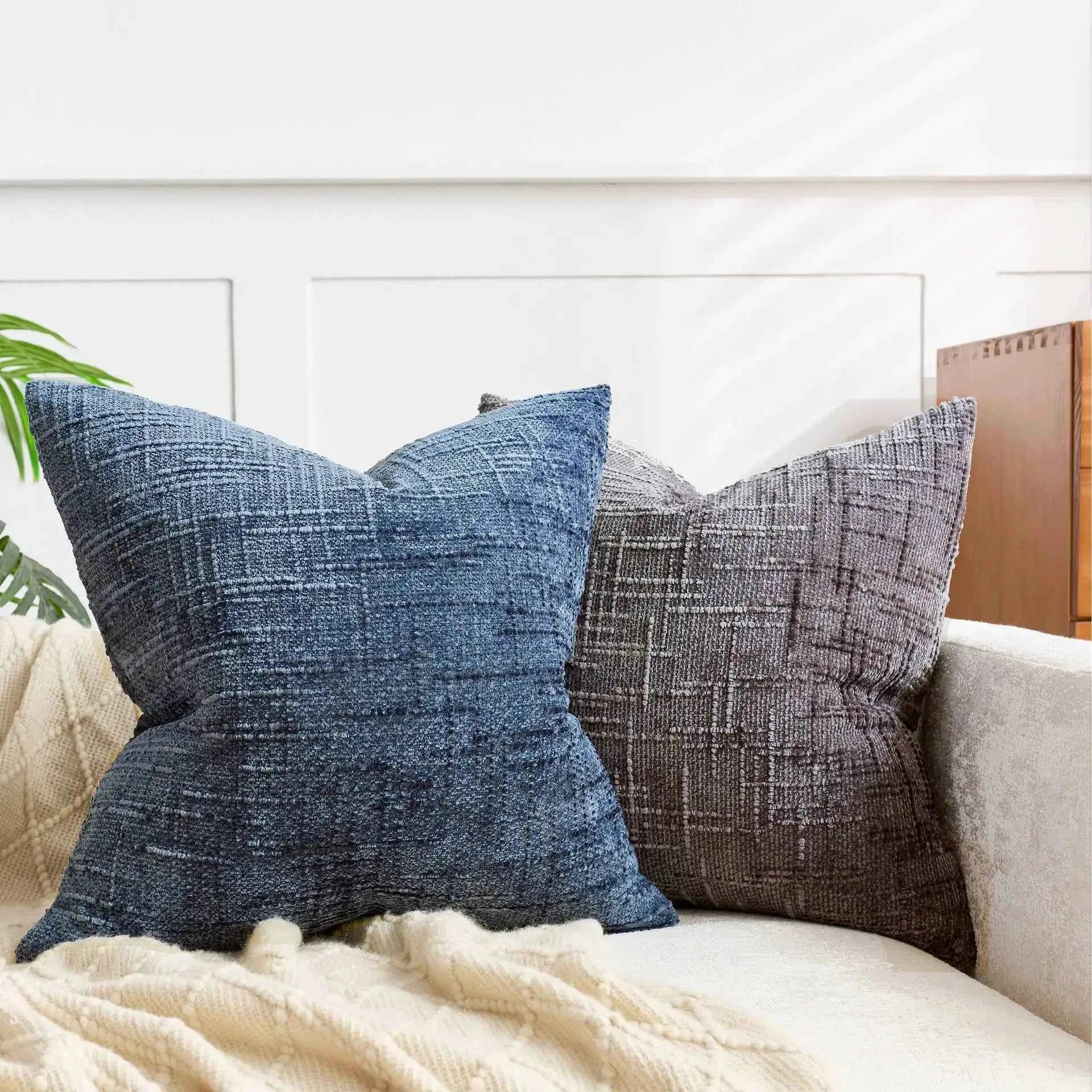 Bela Chenille Kussenhoes | Luxe Geweven Structuur, Wasbaar