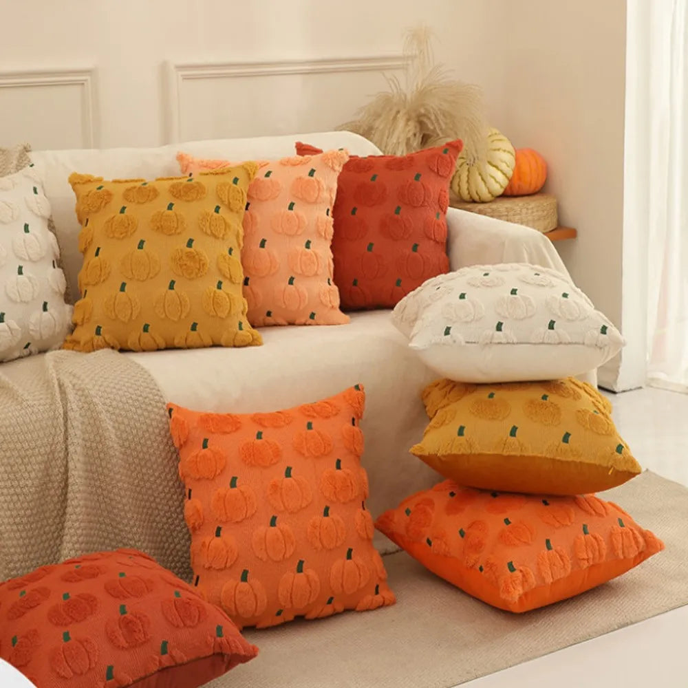 Caveron - Plush Pumpkin Decorative Pillow Cover 45x45cm