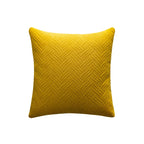 Cavira - Velvet Decorative Pillow Cover with Embroidered Pattern