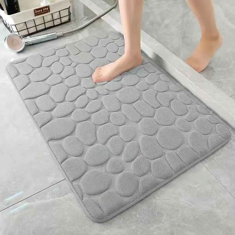 Kivara Bath Mat | Antislip Memory Foam, Quick-Dry Design
