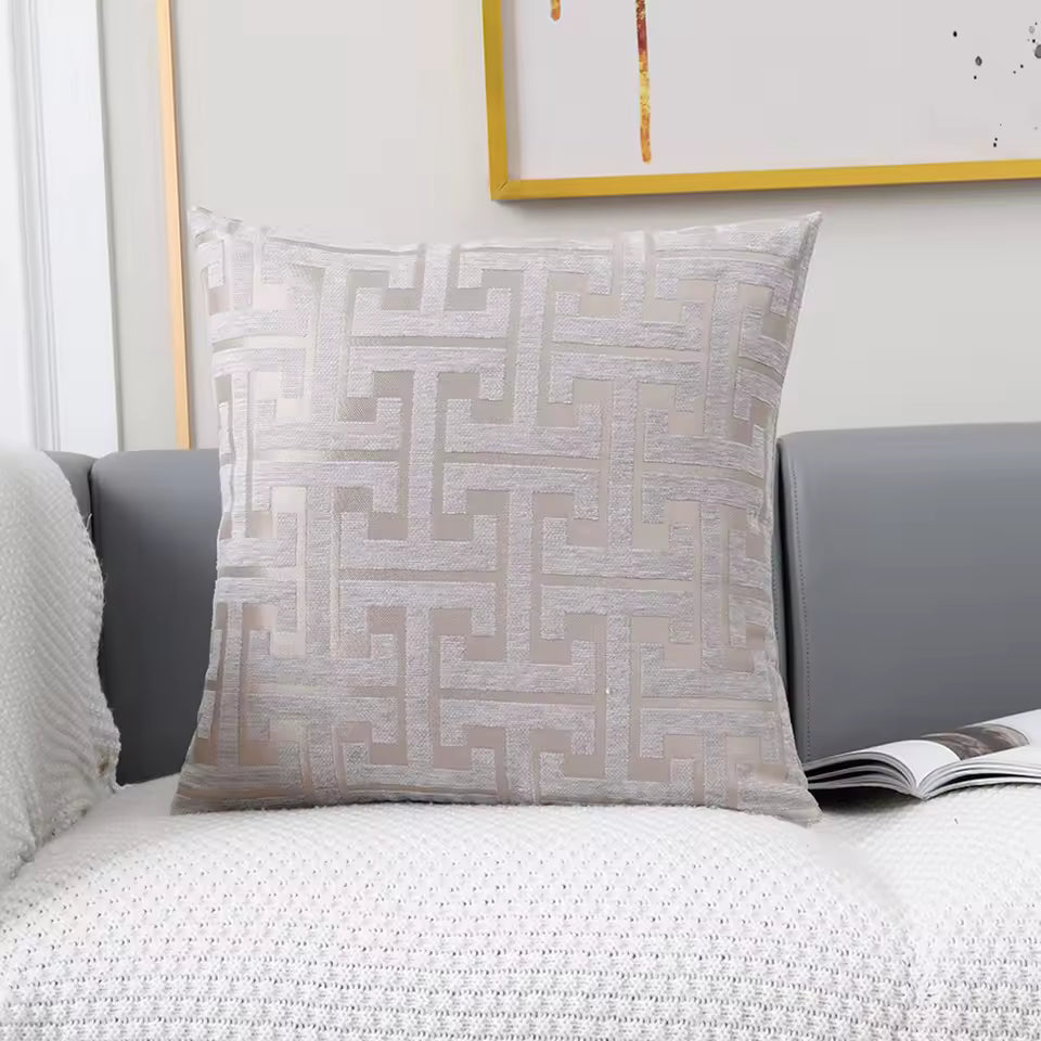 Luxe Jacquard Kussenhoes | Polyester/Katoenmix, 45x45cm