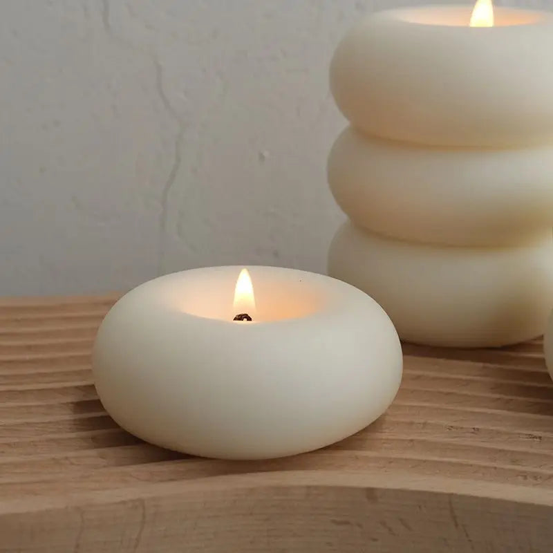 Lunirra - Donut Scented Candle Round Smokeless