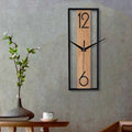 Bela Wall Clock | Slim Wood Grain Design, Silent Quartz Movement