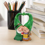 Sabinae - Gnome Figurine Love Couple Handmade from Resin for Garden and Celebration Decoration