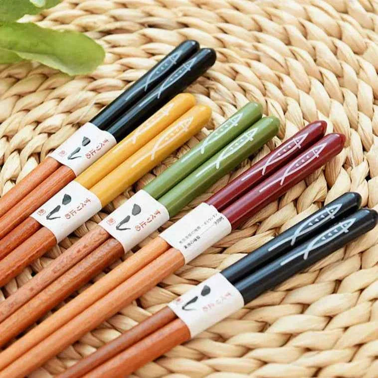 Bento Bamboe Eetstokjes Set | 5 Paar, Herbruikbaar met Geschenkdoos