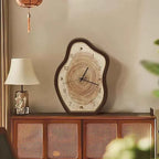 Bela Annual Ring Clock | Rustic Wood Design, Quartz Movement