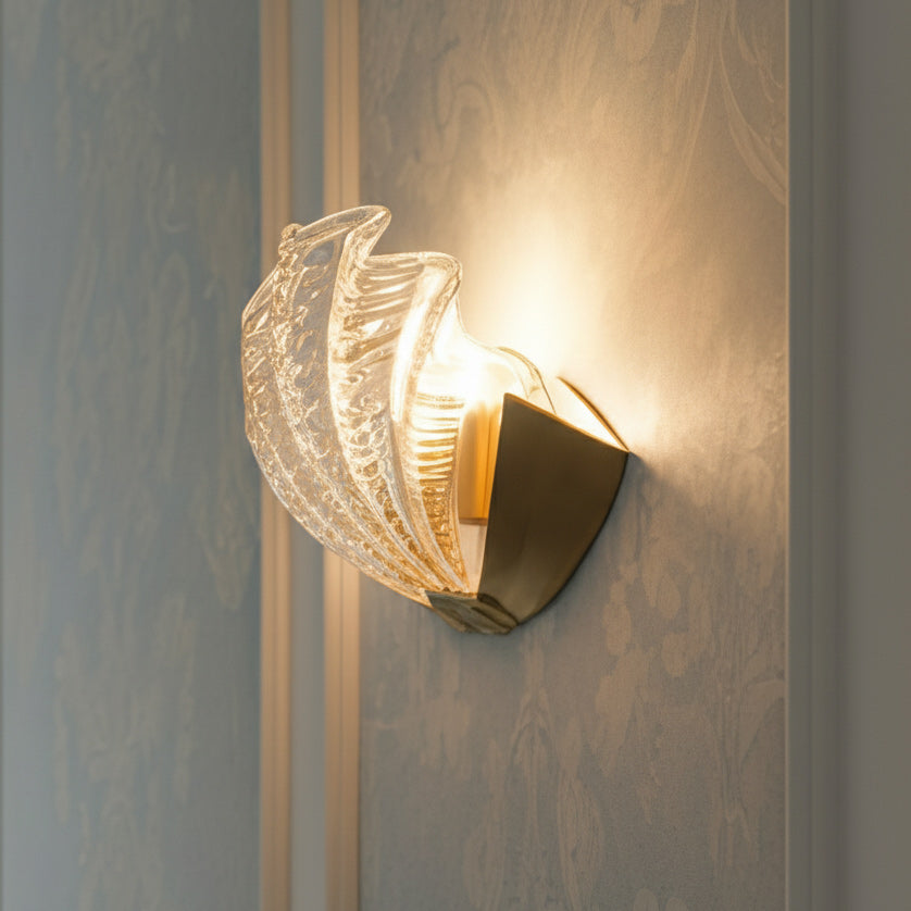 Seashell Glass Wall Sconce