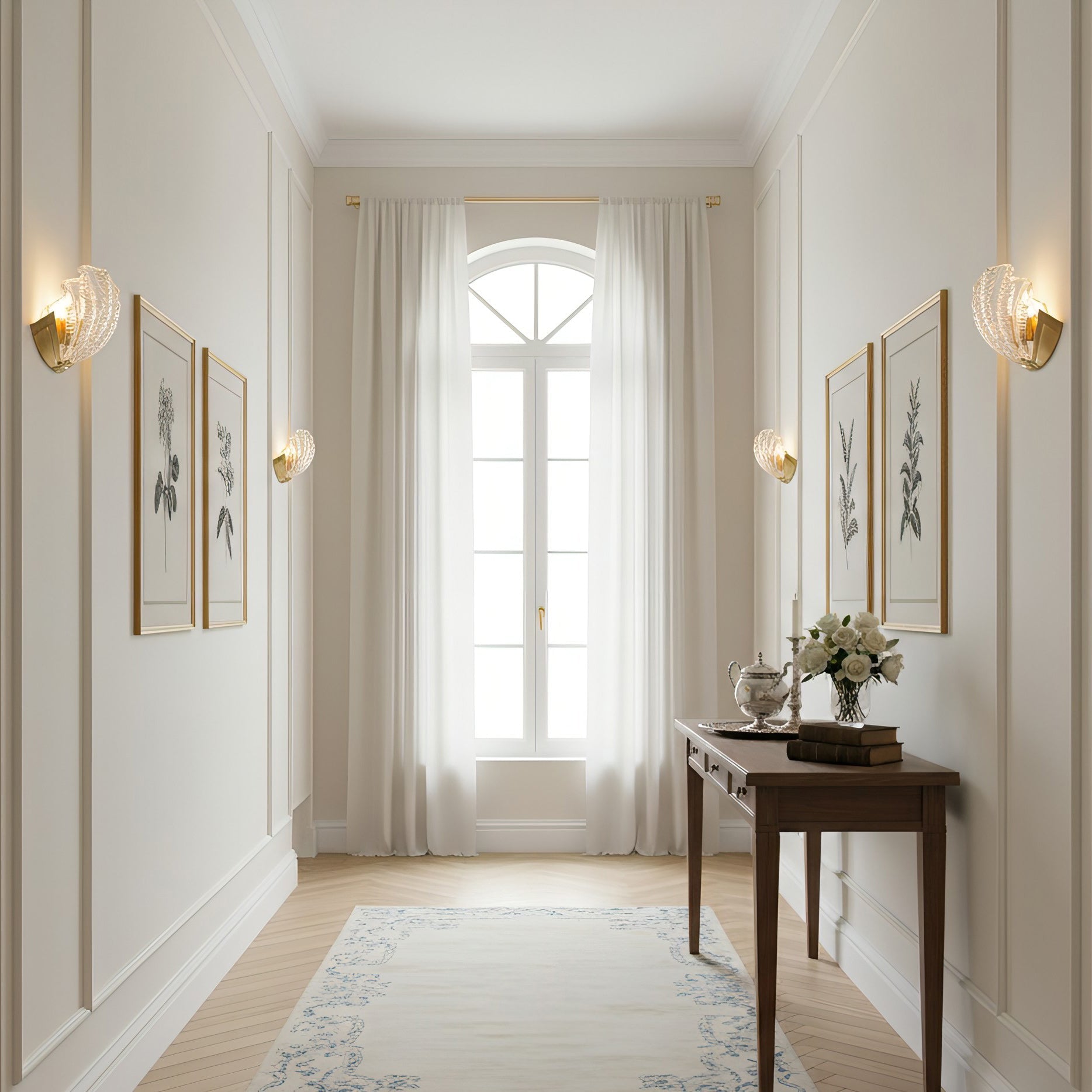 Seashell Glass Wall Sconce