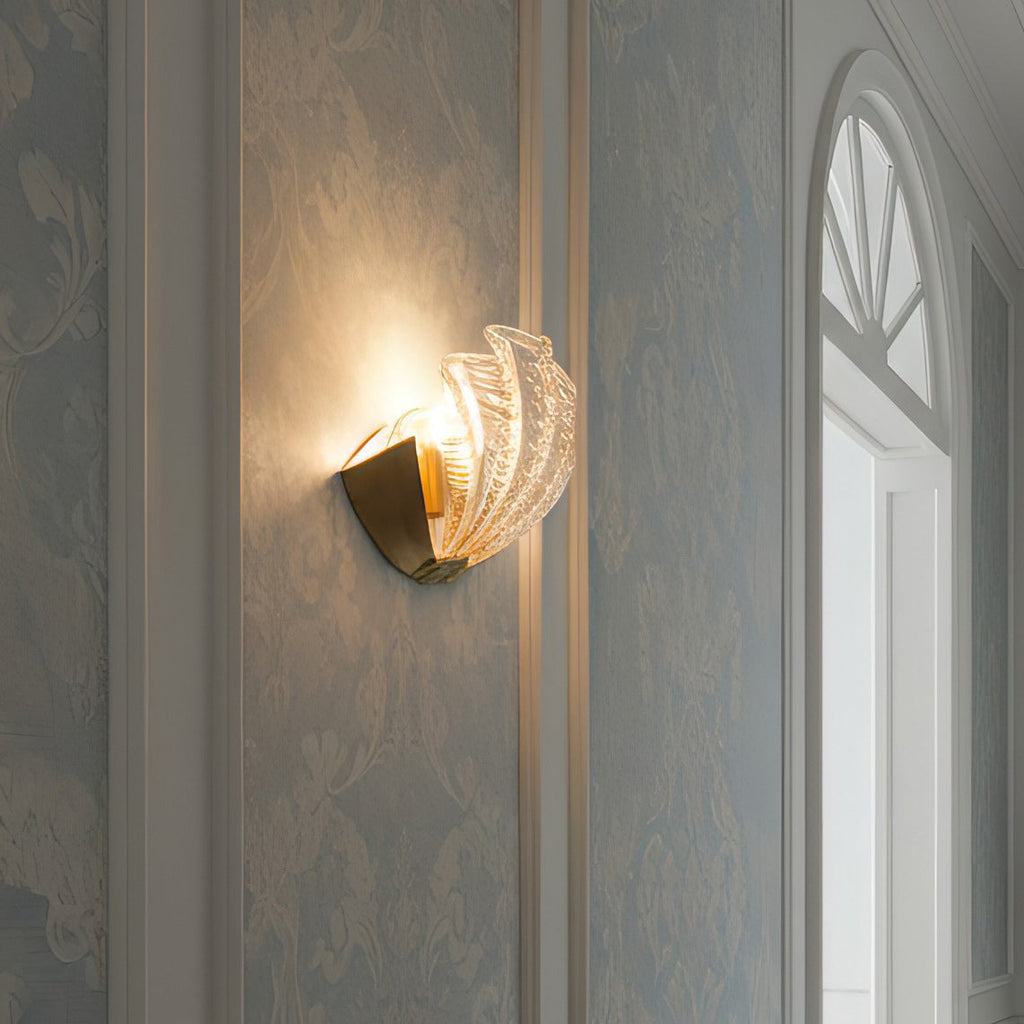 Seashell Glass Wall Sconce