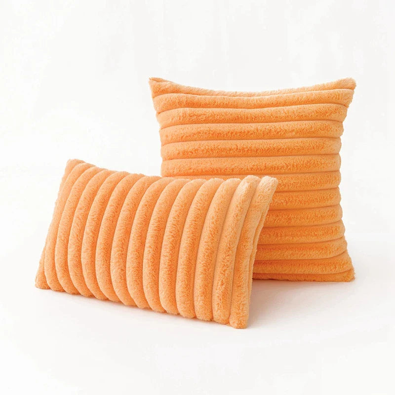 Esméa - Plush Decorative Pillow Cover Faux Fur 30x50 Or 45x45 Cm