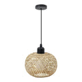 Bamboo Glow Ceiling Lamp | Handwoven Natural Design, Ambient Lighting