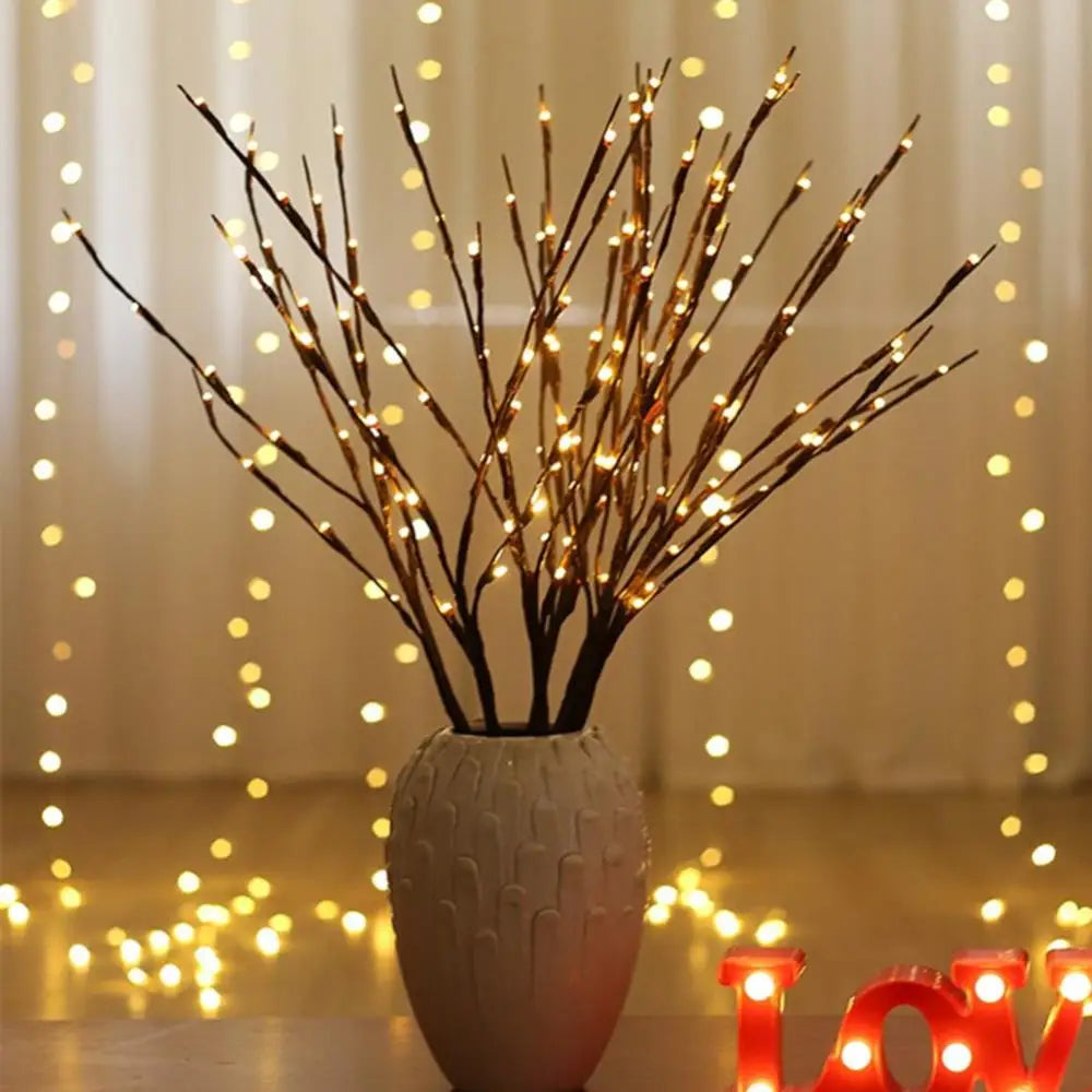 Luretta – LED Willow Branch Light Decoration with 20 Bulbs