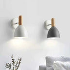 Bello Nordic Wall Lamp | Adjustable 360° Light, Natural Wood Design