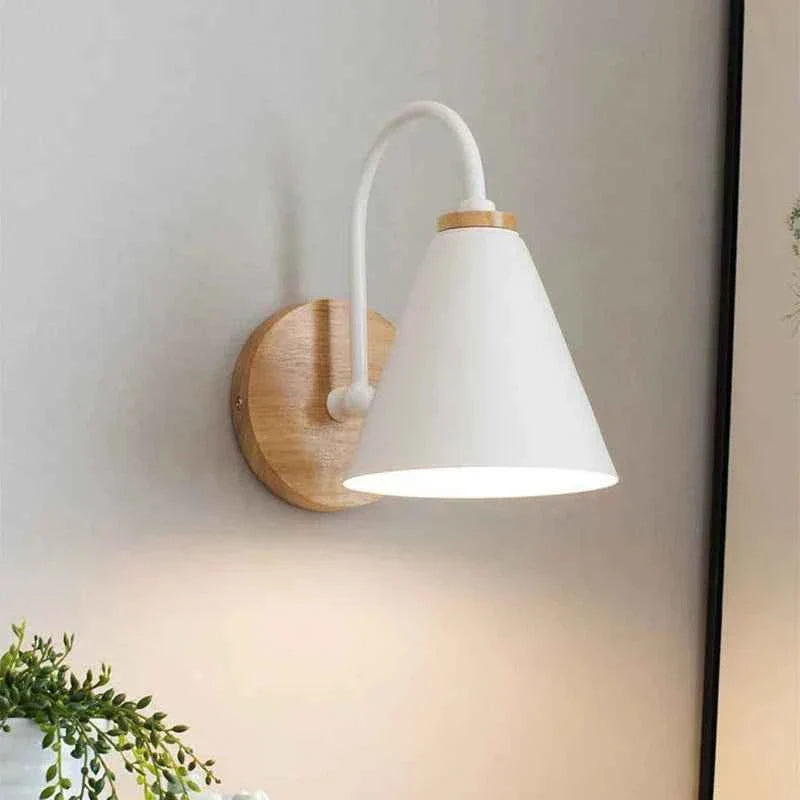 Bela Wall Light | Solid Wood & Iron, Soft Illumination