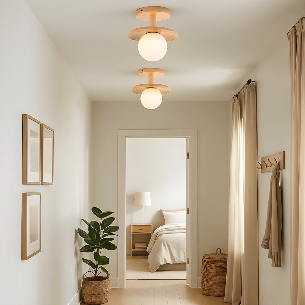 Ceiling Light Semi Flush Round LED Hardwired Indoor Ceiling Fixture
