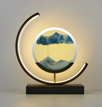 SerenGlow: 3D Sand Flow LED Night Lamp – Relaxing Sand Light for Living Room & Bedroom