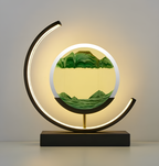 SerenGlow: 3D Sand Flow LED Night Lamp – Relaxing Sand Light for Living Room & Bedroom