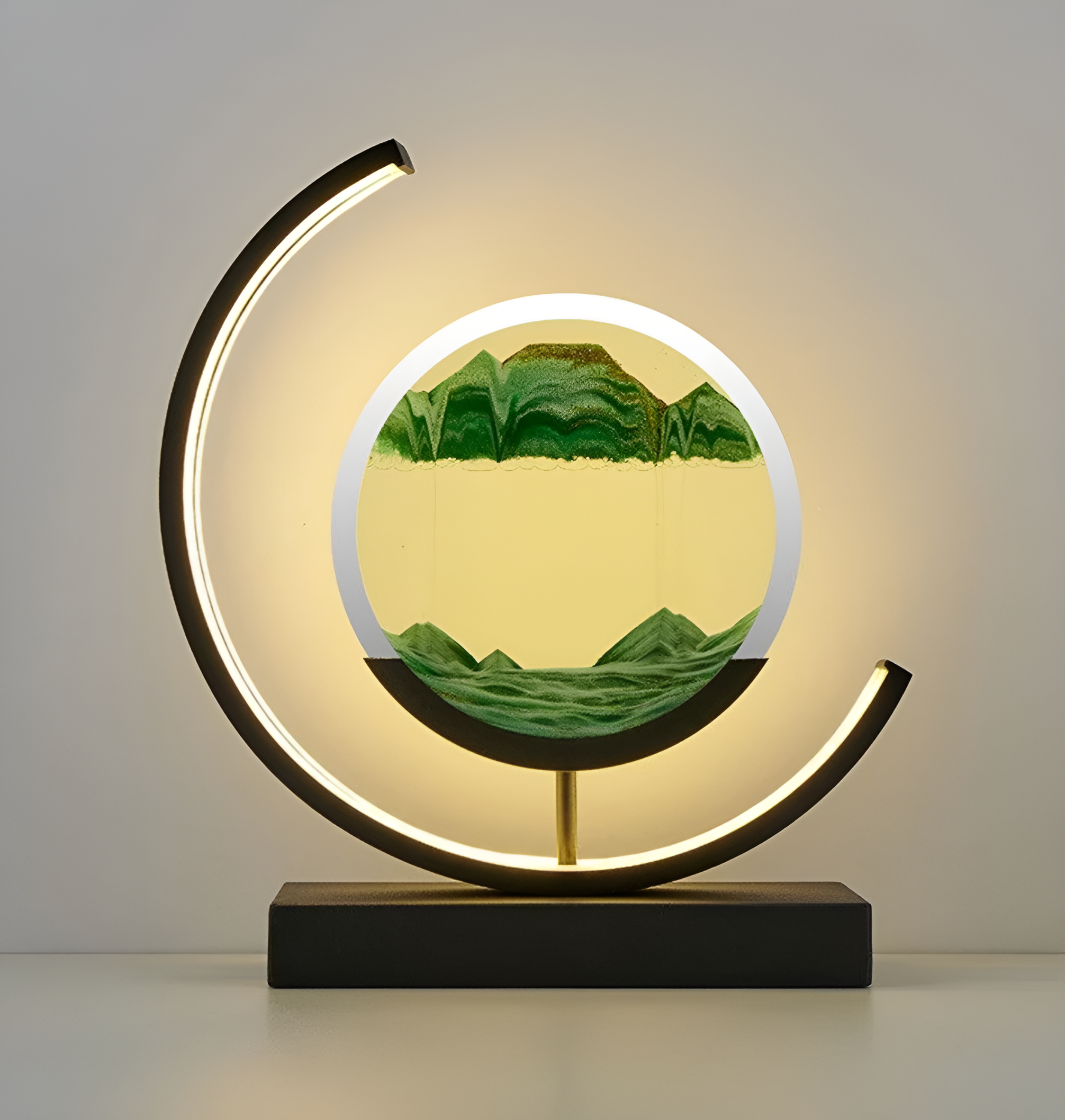 SerenGlow: 3D Sand Flow LED Night Lamp – Relaxing Sand Light for Living Room & Bedroom
