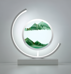 SerenGlow: 3D Sand Flow LED Night Lamp – Relaxing Sand Light for Living Room & Bedroom