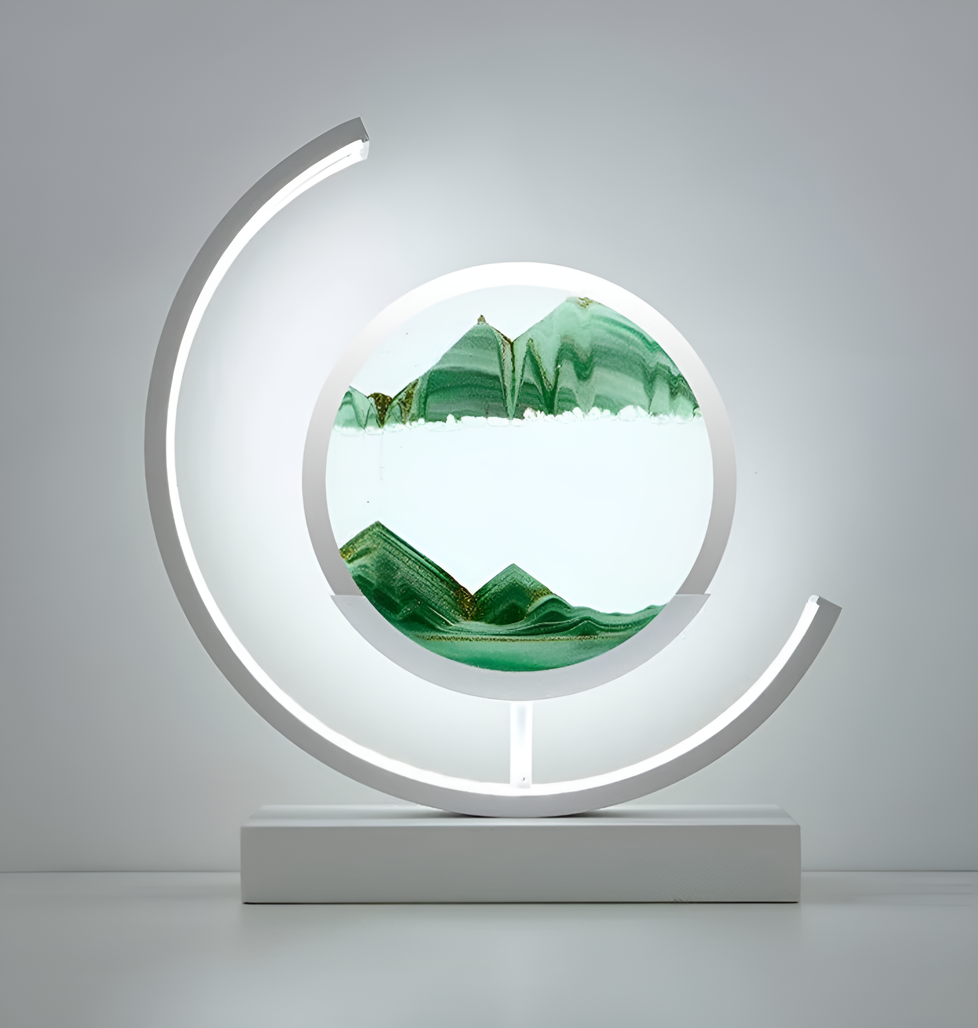 SerenGlow: 3D Sand Flow LED Night Lamp – Relaxing Sand Light for Living Room & Bedroom