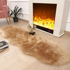 SerenaMira: Fluffy Rug Made of Synthetic Wool, Luxuriously Decorative – Ideal for Living Room & Winter Home Decor