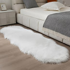 SerenaMira: Fluffy Rug Made of Synthetic Wool, Luxuriously Decorative – Ideal for Living Room & Winter Home Decor