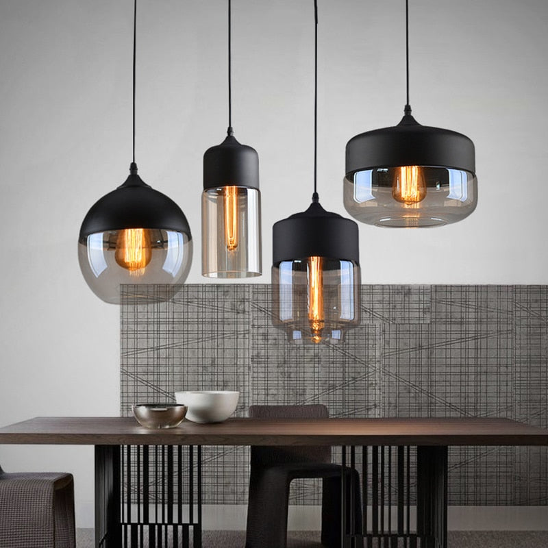 Serenitéa: Pendant Light with Rechargeable Battery & Glass-Metal Design – for Lounge & Reading Area