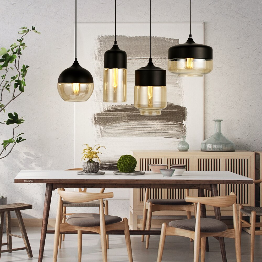 Serenitéa: Pendant Light with Rechargeable Battery & Glass-Metal Design – for Lounge & Reading Area