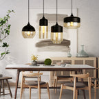 Serenitéa: Pendant Light with Rechargeable Battery & Glass-Metal Design – for Lounge & Reading Area