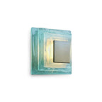 Tiered Ice-Cast Glass LED Wall Sconce