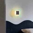 Tiered Ice-Cast Glass LED Wall Sconce