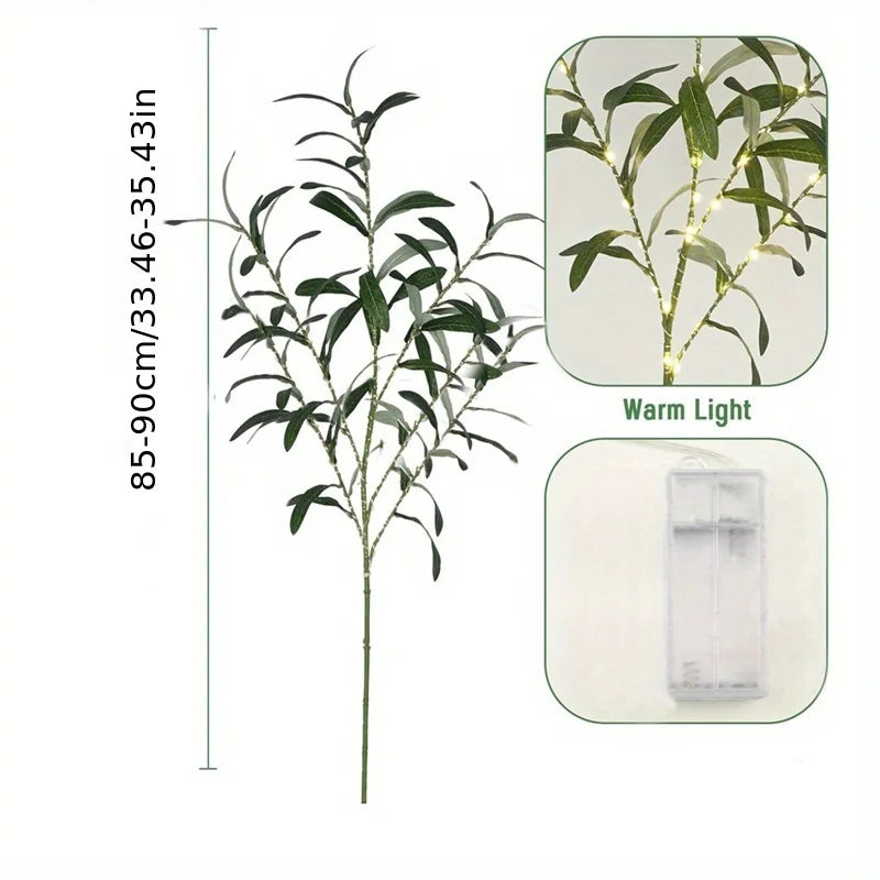 Maelis – LED Olive Branch Decorative Lighting for Table or Vase