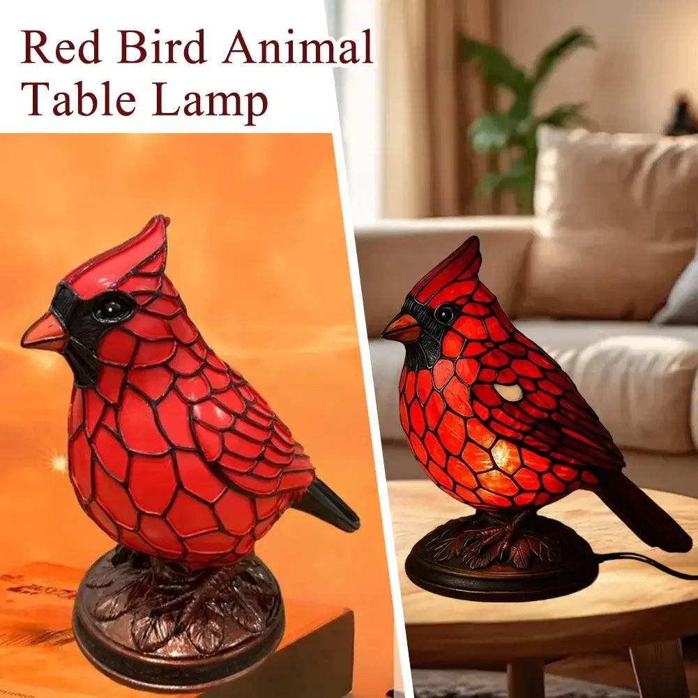 Averion - Red Bird Table Lamp