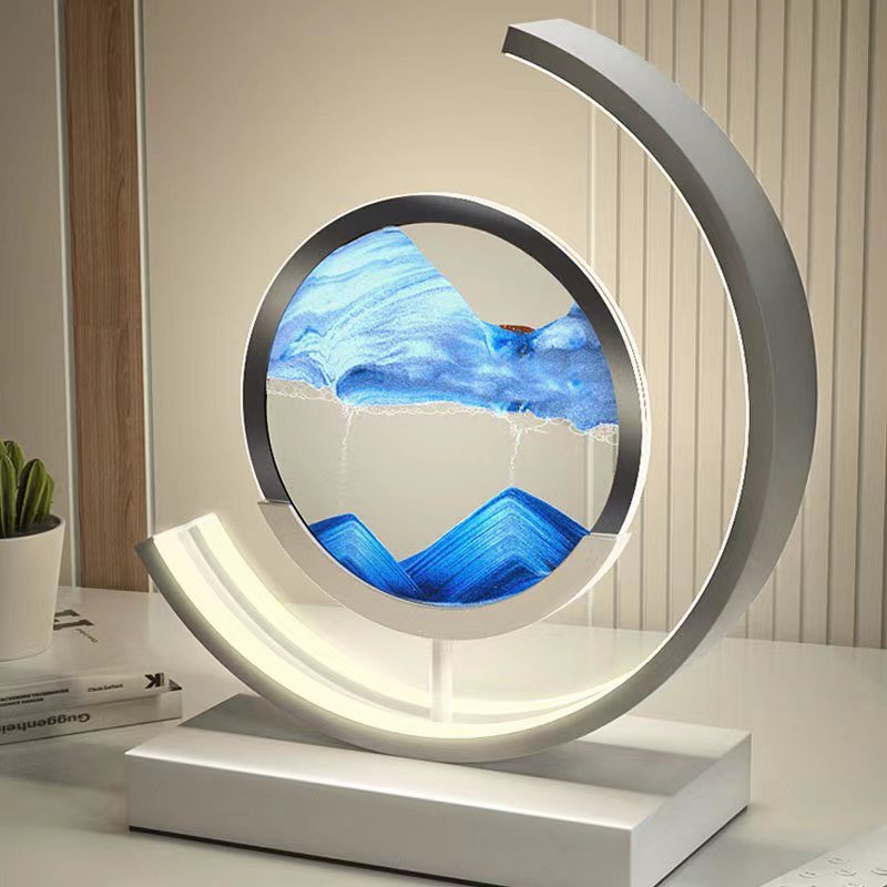 Bello LED Table Lamp | 360° Rotation, Dynamic Sand Art