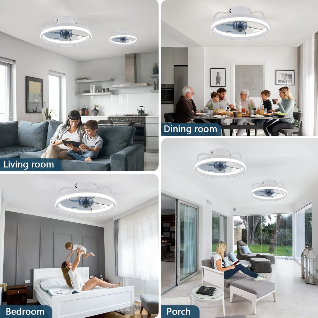Lumirel - Ceiling Fan with LED Light and Remote Control