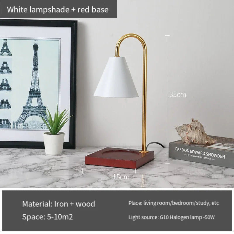 Lumora - Scent Therapy Table Lamp with Vintage Marble Appearance