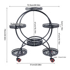Bela Metal Plant Stand | 6-Tier with Wheels, Indoor & Outdoor Use