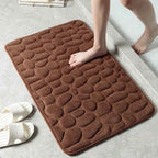 Kivara Bath Mat | Antislip Memory Foam, Quick-Dry Design